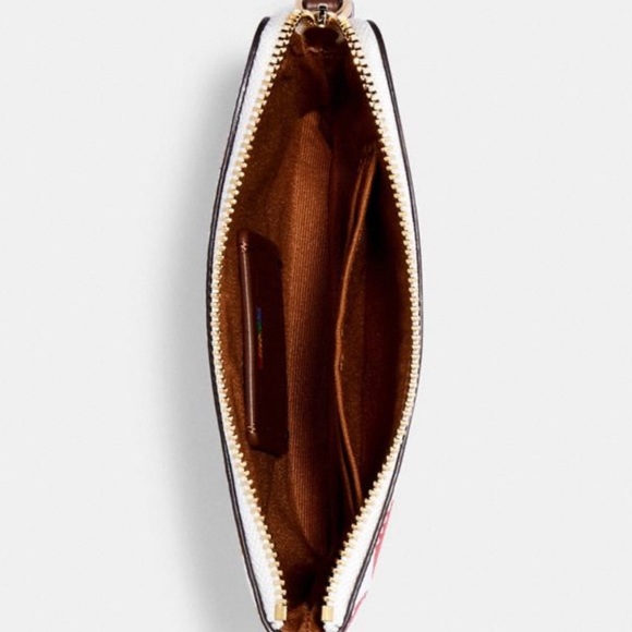 Coach Corner Zip Wristlet Rainbow NWT - Picture 3 of 3